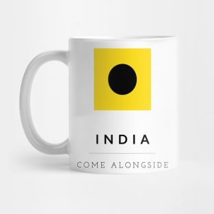 India: ICS Flag Semaphore Mug